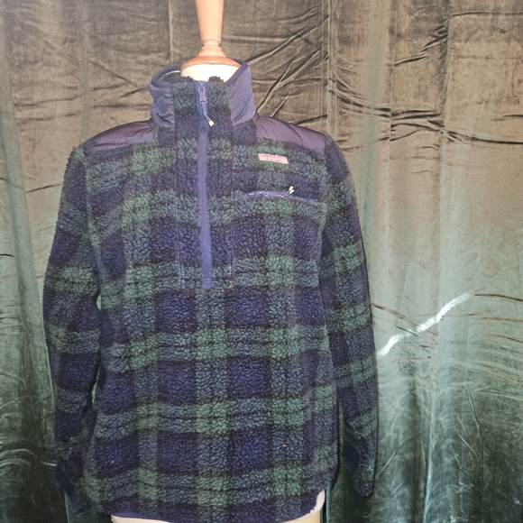 Vineyard Vines Tops - Vineyard Vines Blackwatch Plaid Super Shep Pullover